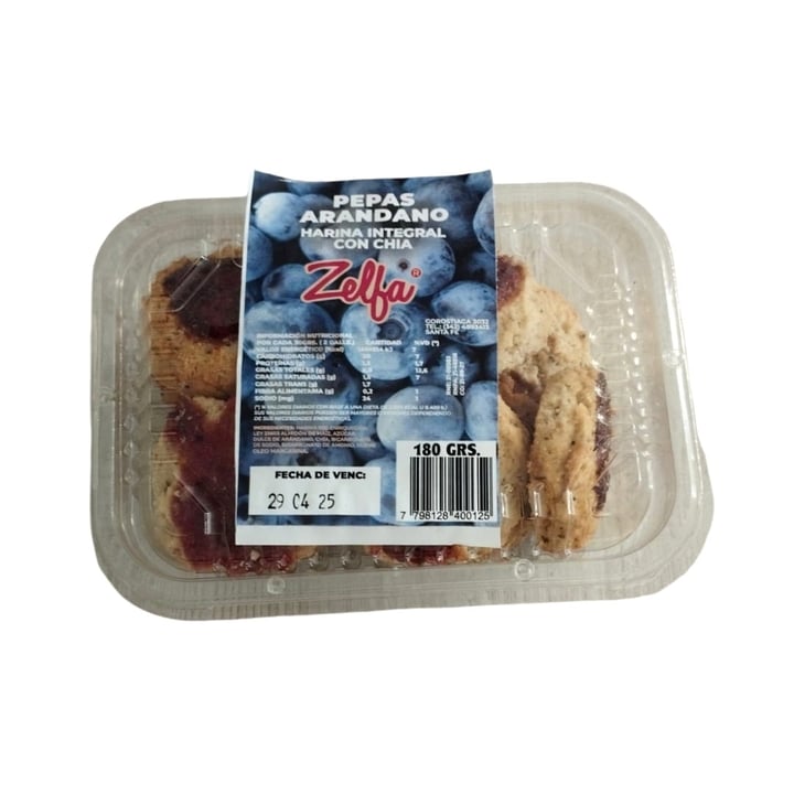 Pepas integrales arandanos con chia