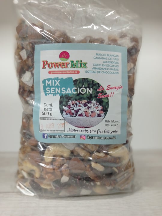 Mix sensacion. (nuez,castanas,almendras,coco,arandanos y chips)