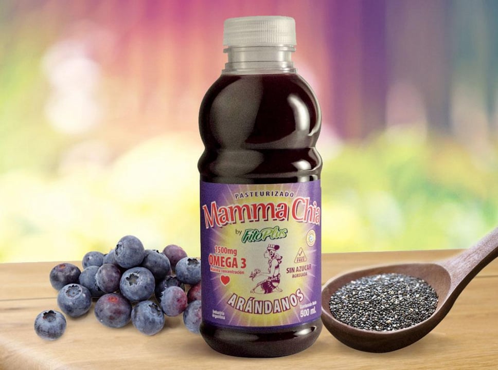 Jugo de arandano con chia