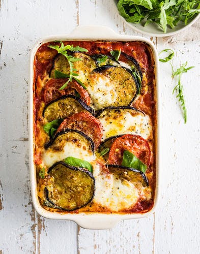 Recette - Gratin d'Aubergines à la Mozzarella