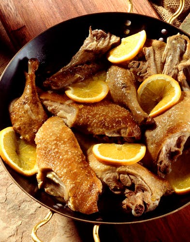 Recette - Cuisses de Canard à l'orange