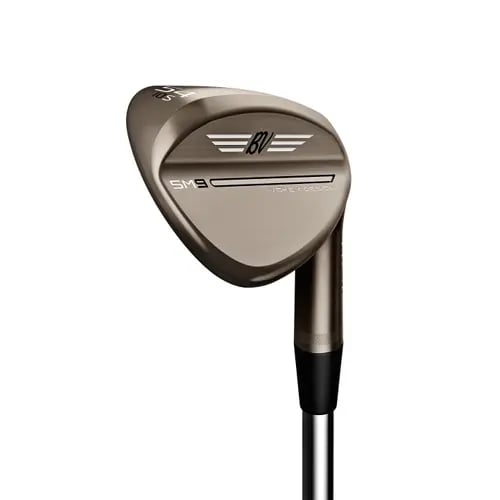 Wedge clubhead showing its face and shape