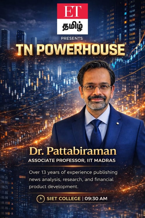 Poster for talk at SIET College organised by ET Tamil