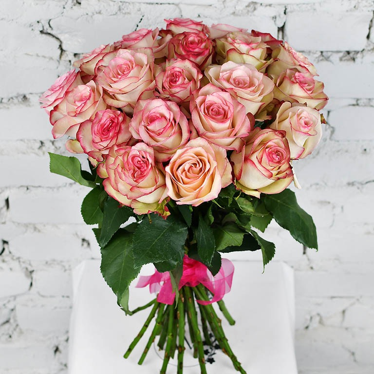 Bouquet 21 roses Paloma 50 cm. Ecuador - order and send for 0 $ with same  day delivery - MyGlobalFlowers