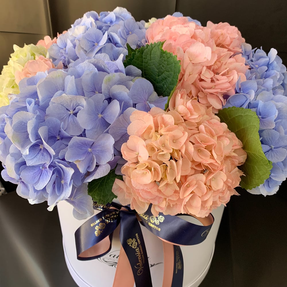Гортензия в шляпной коробке - заказать и купить за 9 050 ₽ с доставкой ...
