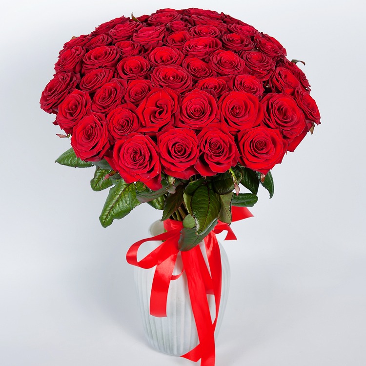 Bouquet '50 red roses' - order and send for 212 $ with same day delivery -  MyGlobalFlowers