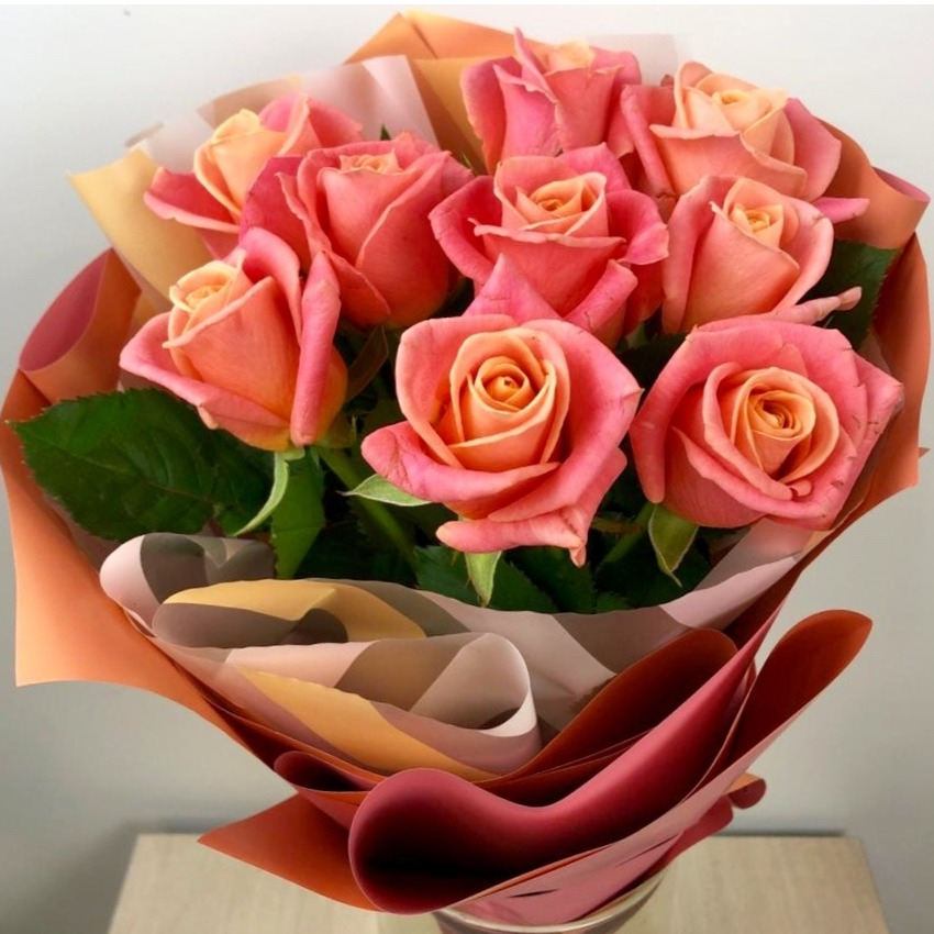 Bouquet 'Pink roses' | Order Flower Bouquets Delivery