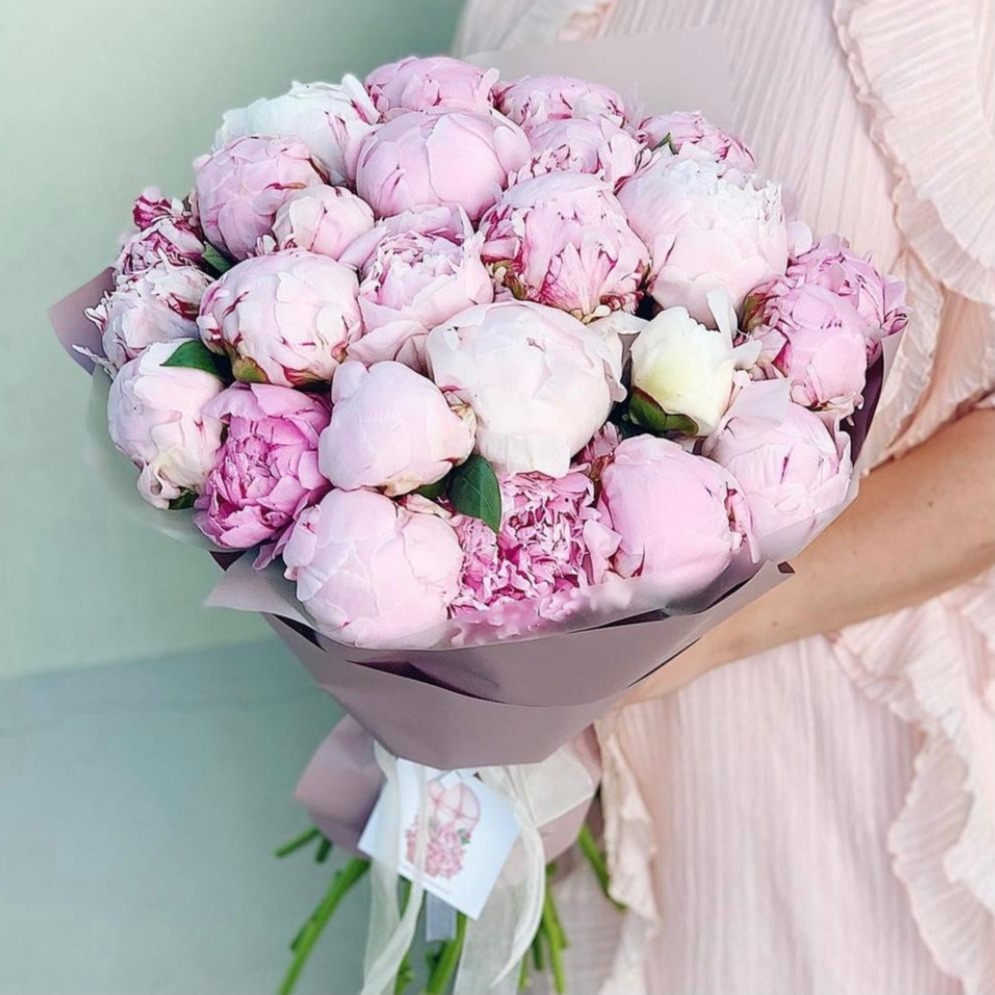 Bouquet Of 25 Peonies Order And Send