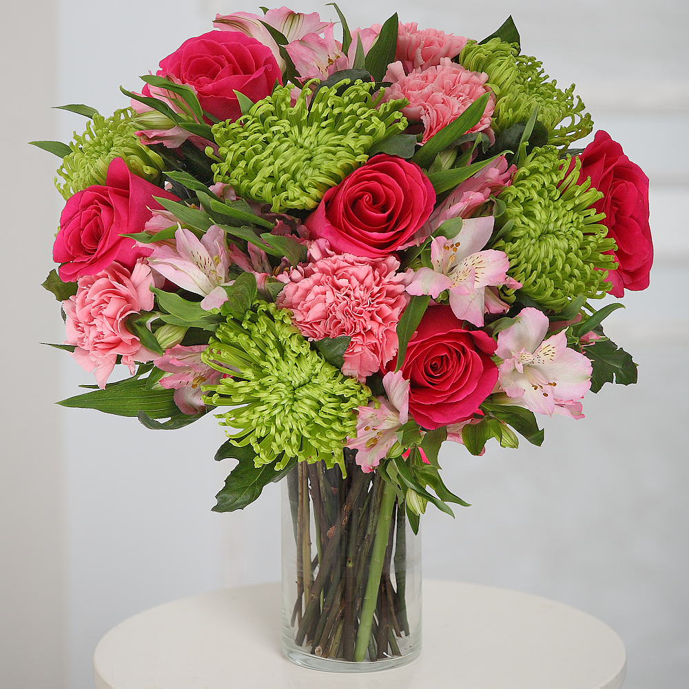 Blush Strawflower Dried Flowers Bouquet