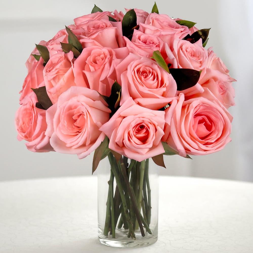 Bouquet Of 20 Pink Roses - Ovenfresh