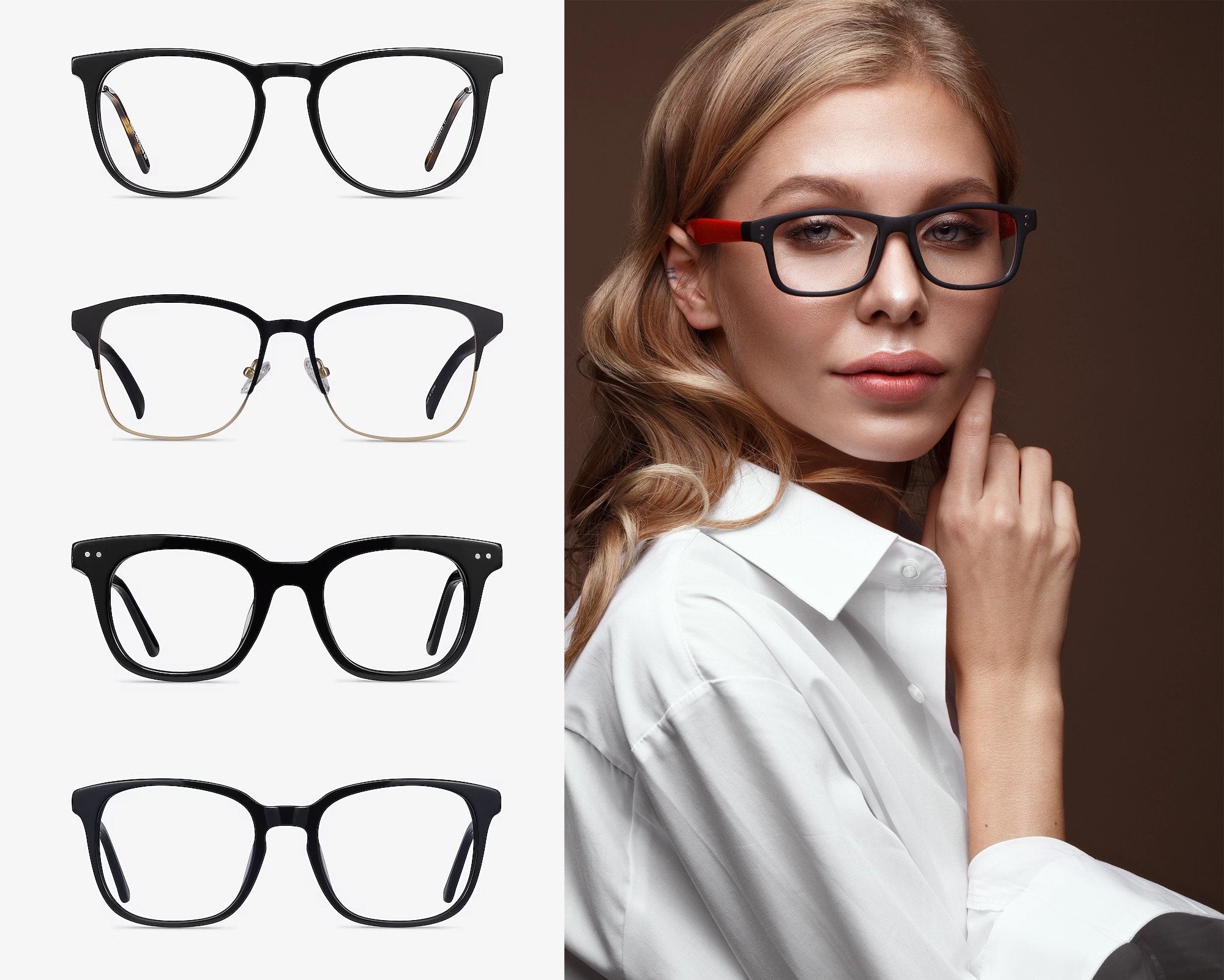 Eyewear image retouching services