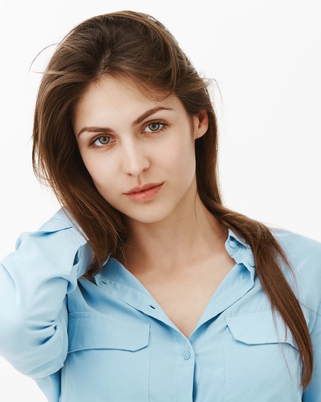 model portrait photo retouching female