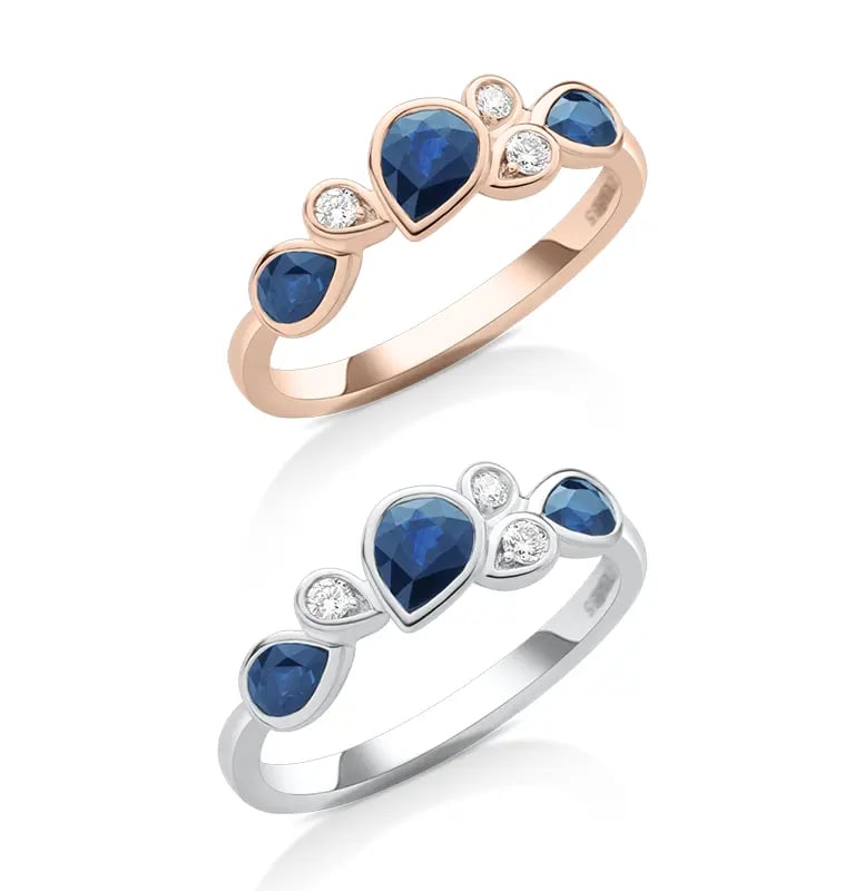 Gold ring showcasing intricate details