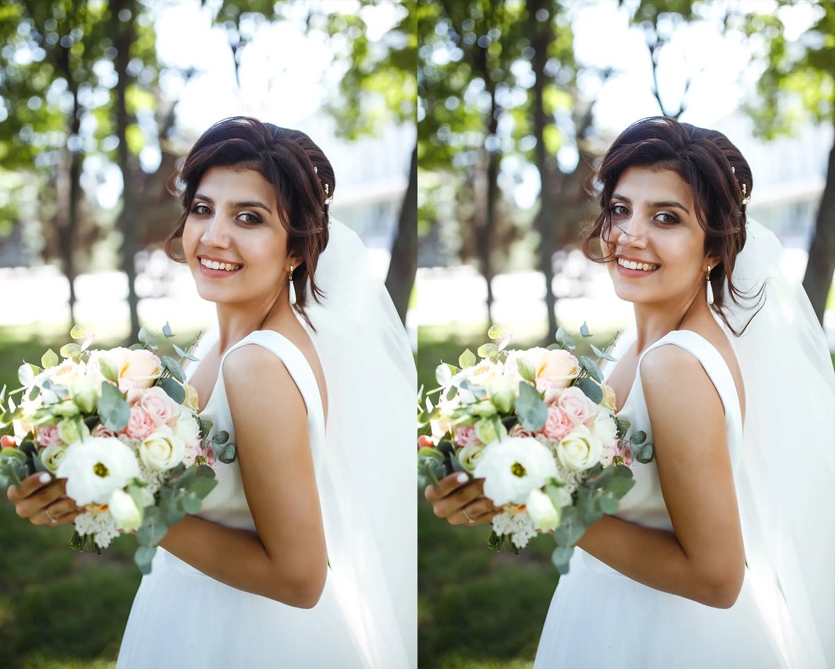 Hair Masking & Hair Stray Removal - Wedding Photo Retouching Services