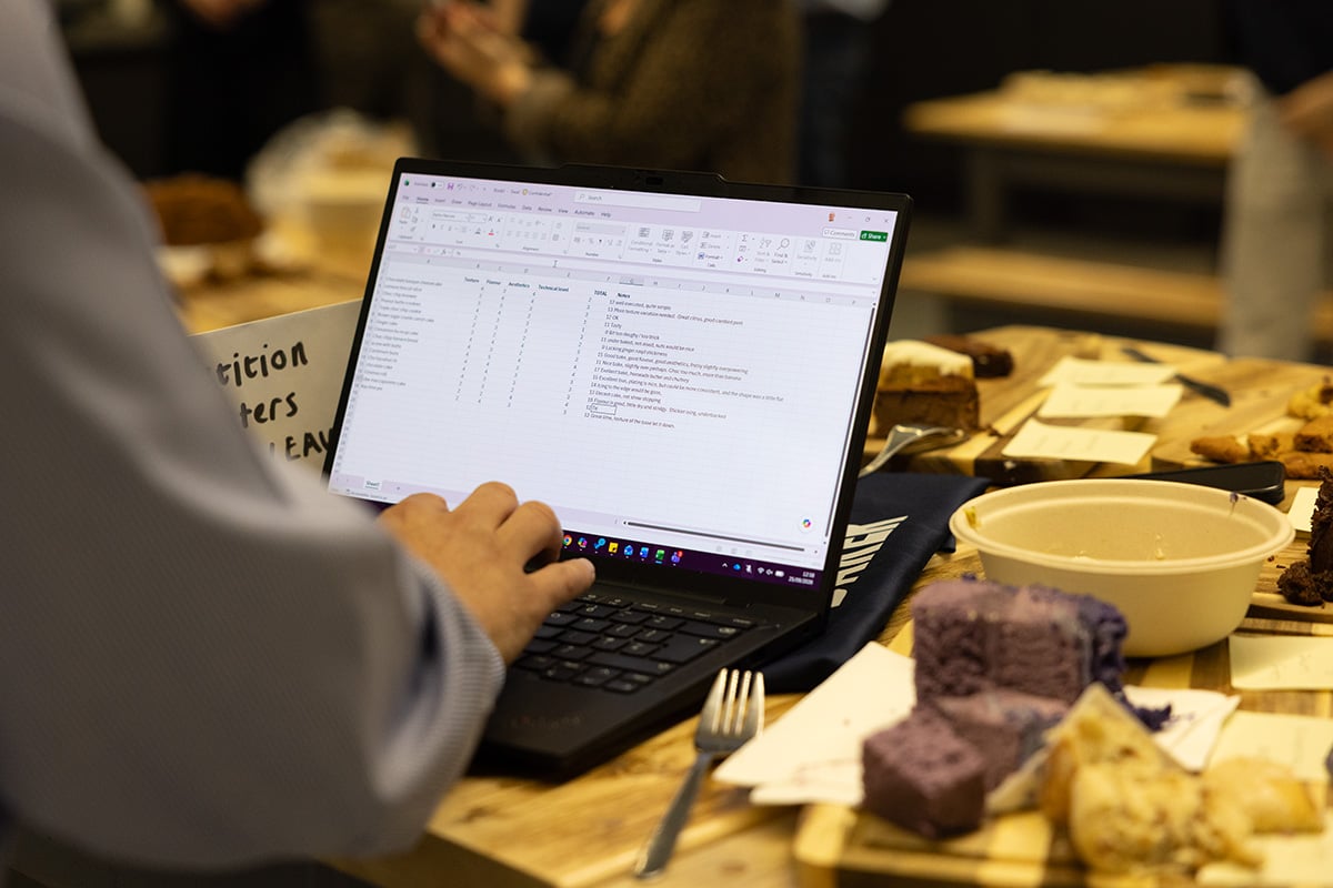 A robust recording of Bake Off scores via spreadsheet