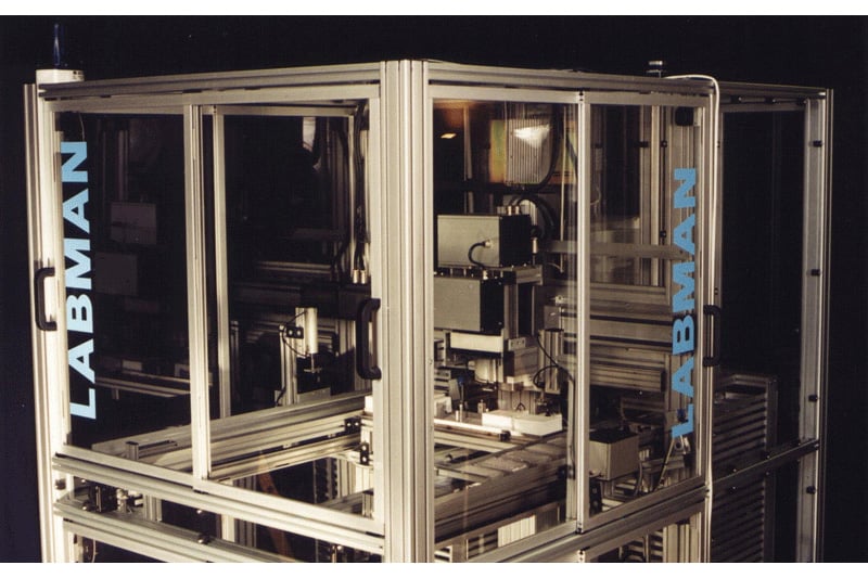 Labman custom system: Combinatorial chemistry cleaver and replicator