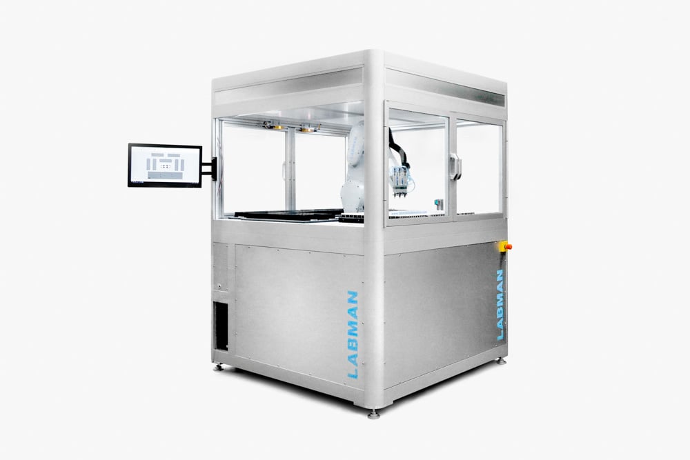 Labman custom system: Vial transfer system