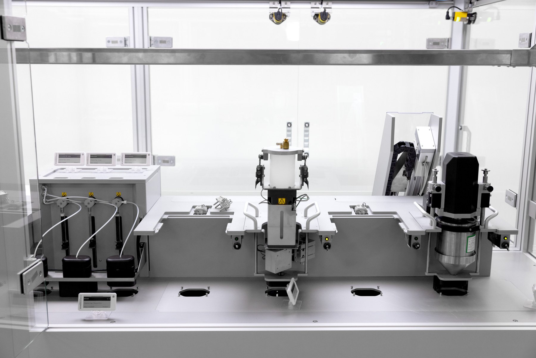 Dispensing stations on an automated formulation system