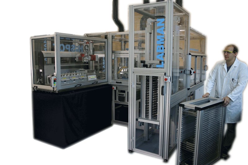 Labman custom system: Large-scale, high throughput formulation system