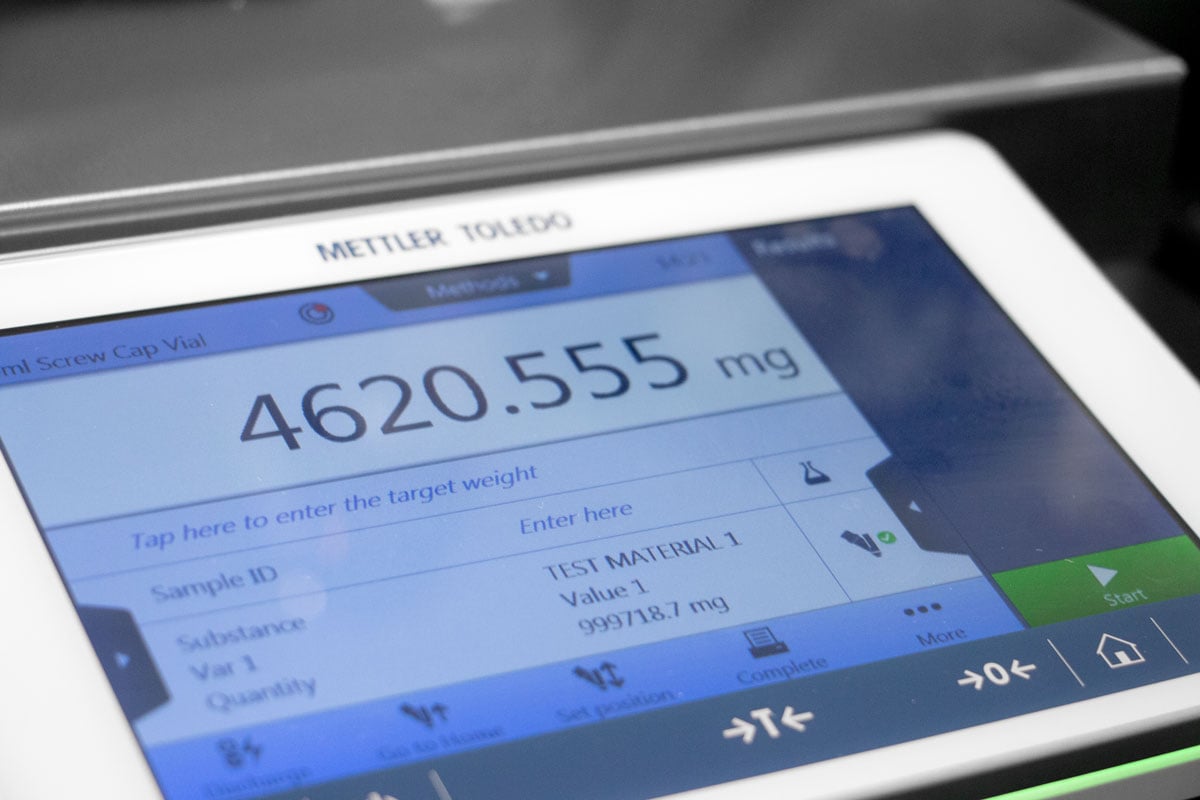Mettler Toledo balance display