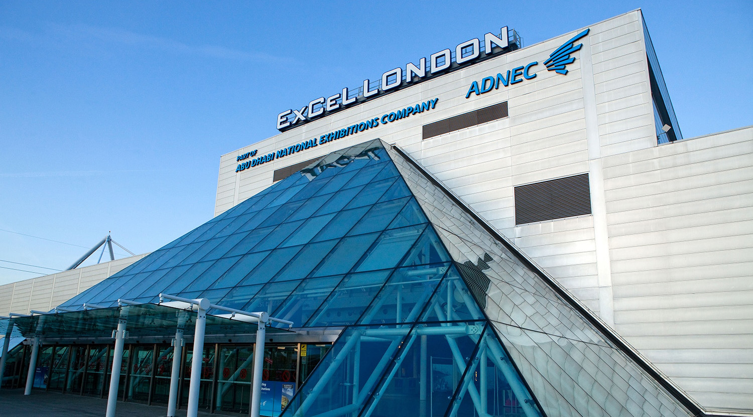 External view of ExCel conference centre in London