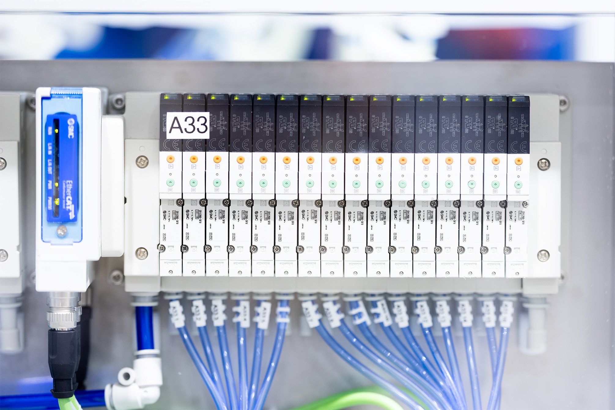 Close up of the Liquid Filling System