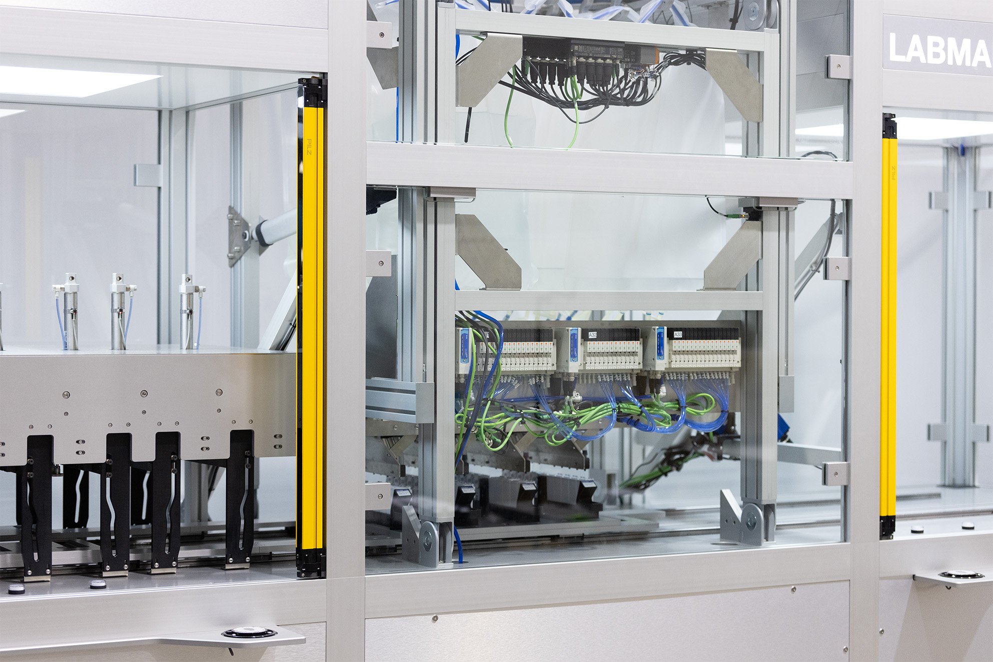 Close up of the Liquid Filling System