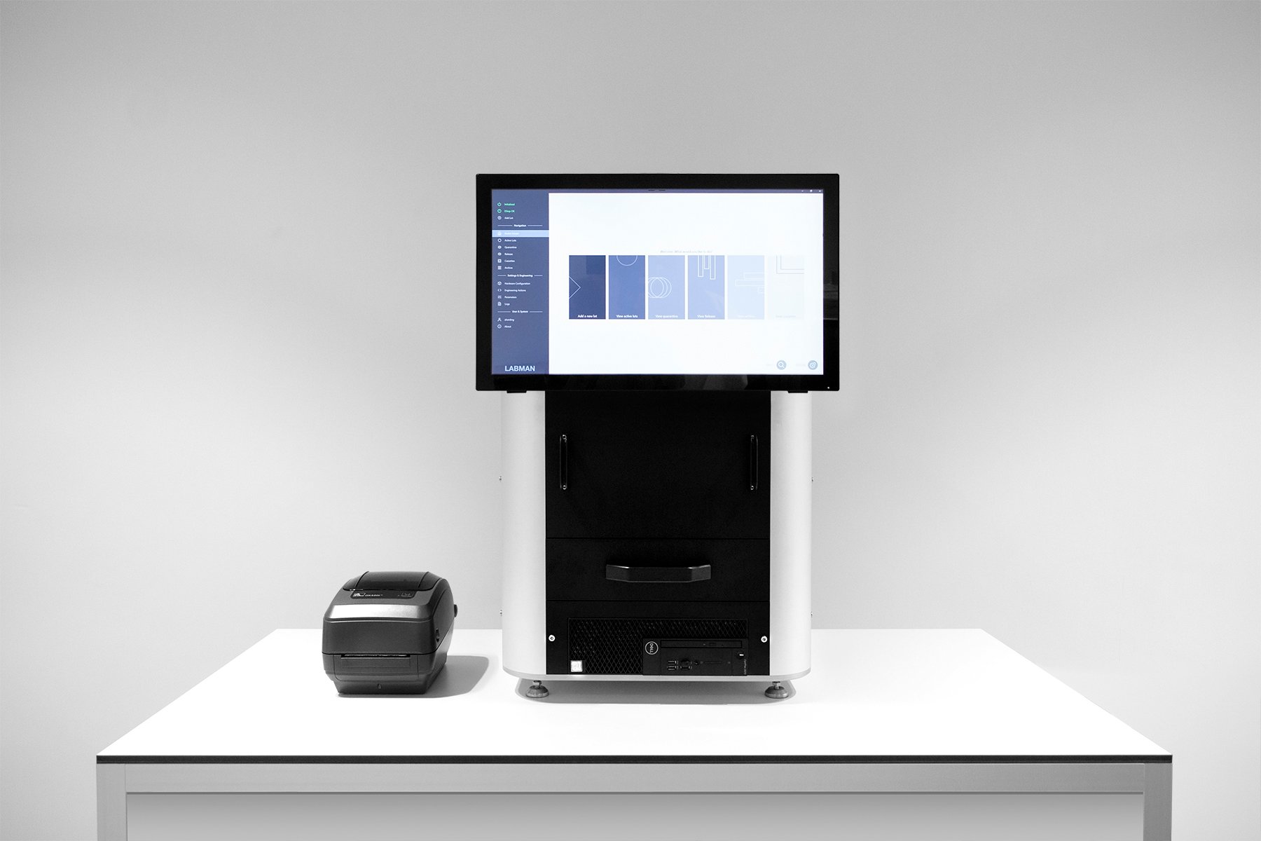 Labman custom system: Image analysis, database & labelling system