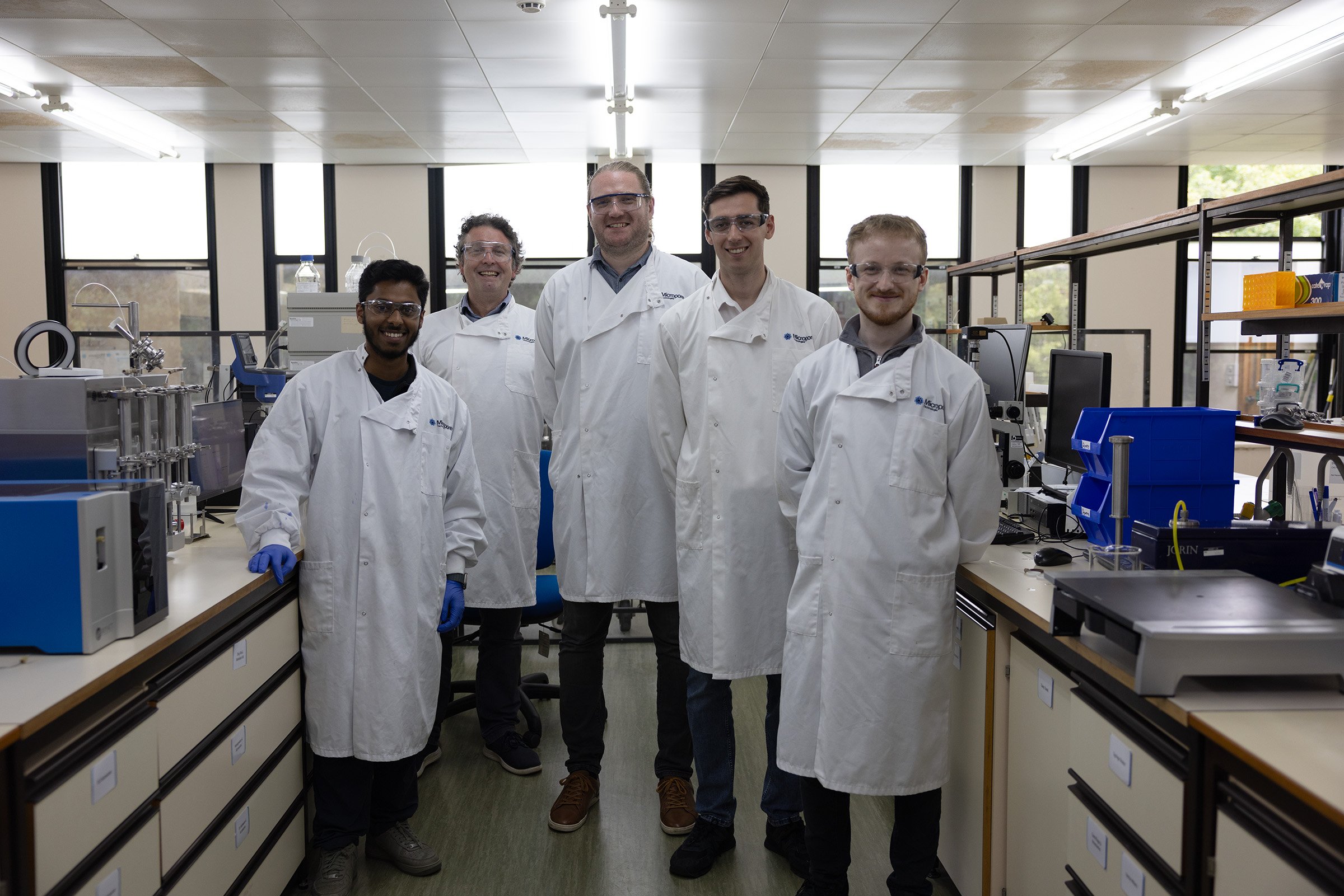 The team from Micropore Technologies