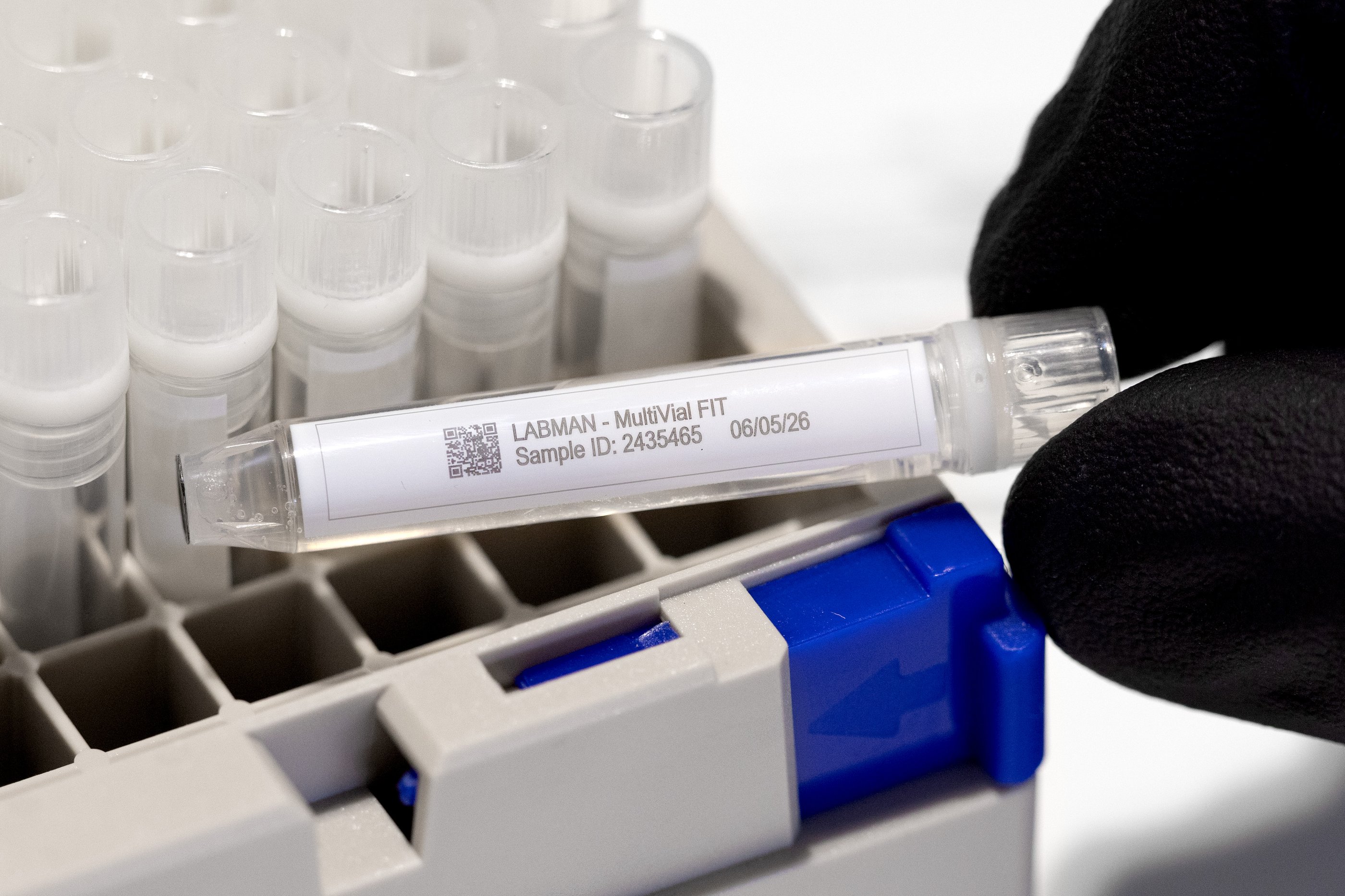Vial Labelling for Process Development Laser Marked Close Up