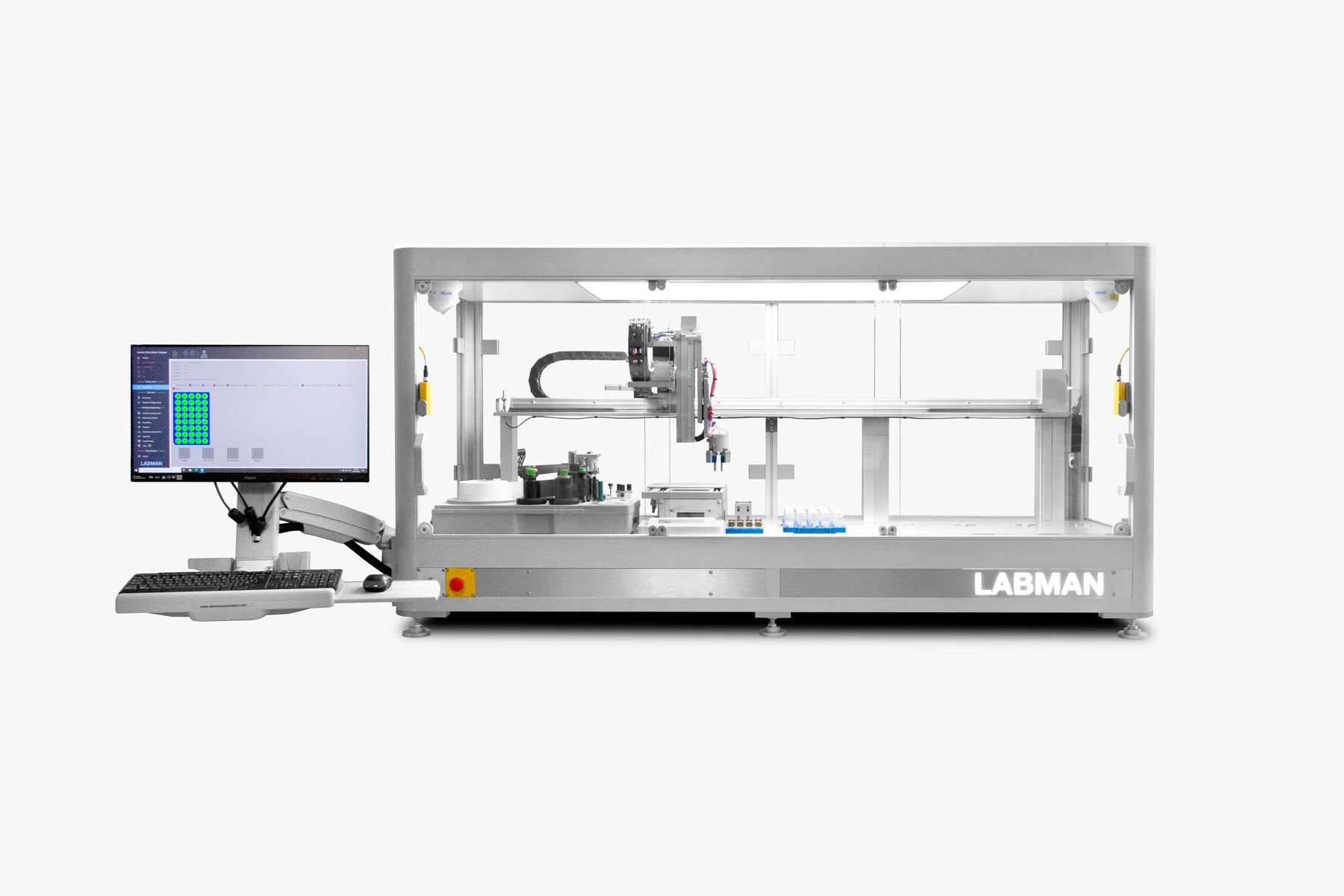 Labman custom system: Vial weighing and labelling system