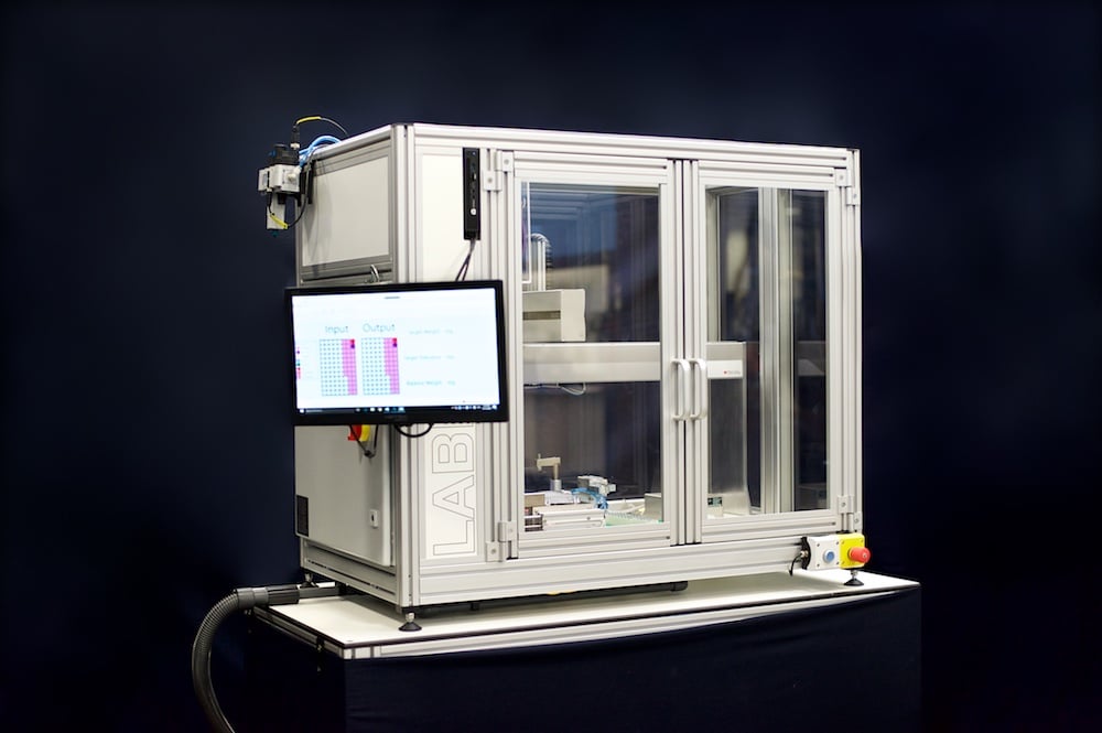 Labman custom system: Benchtop powder feeding system for biomass preparation