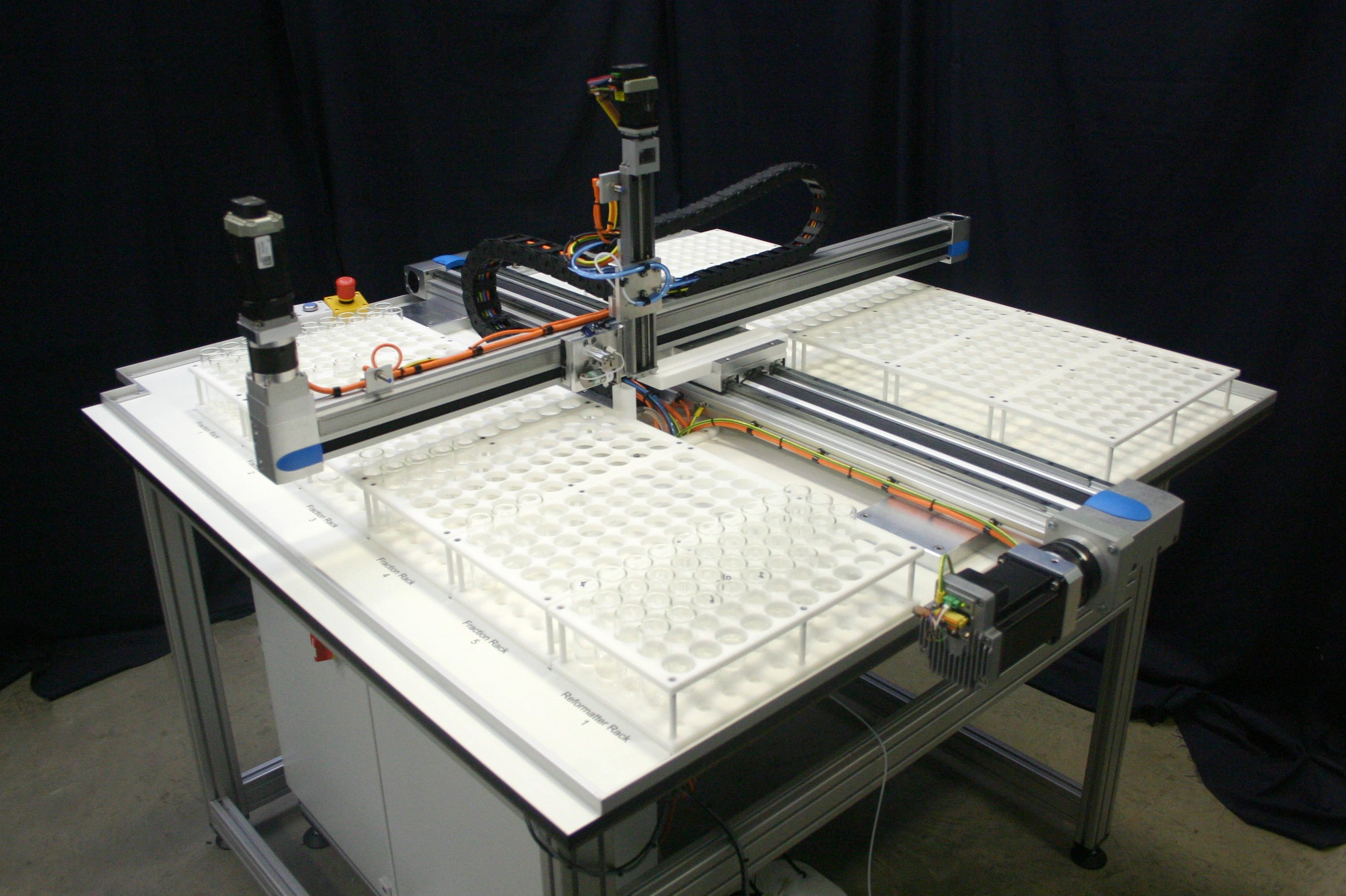 Labman custom system: Fraction collector and sample re-formatting system