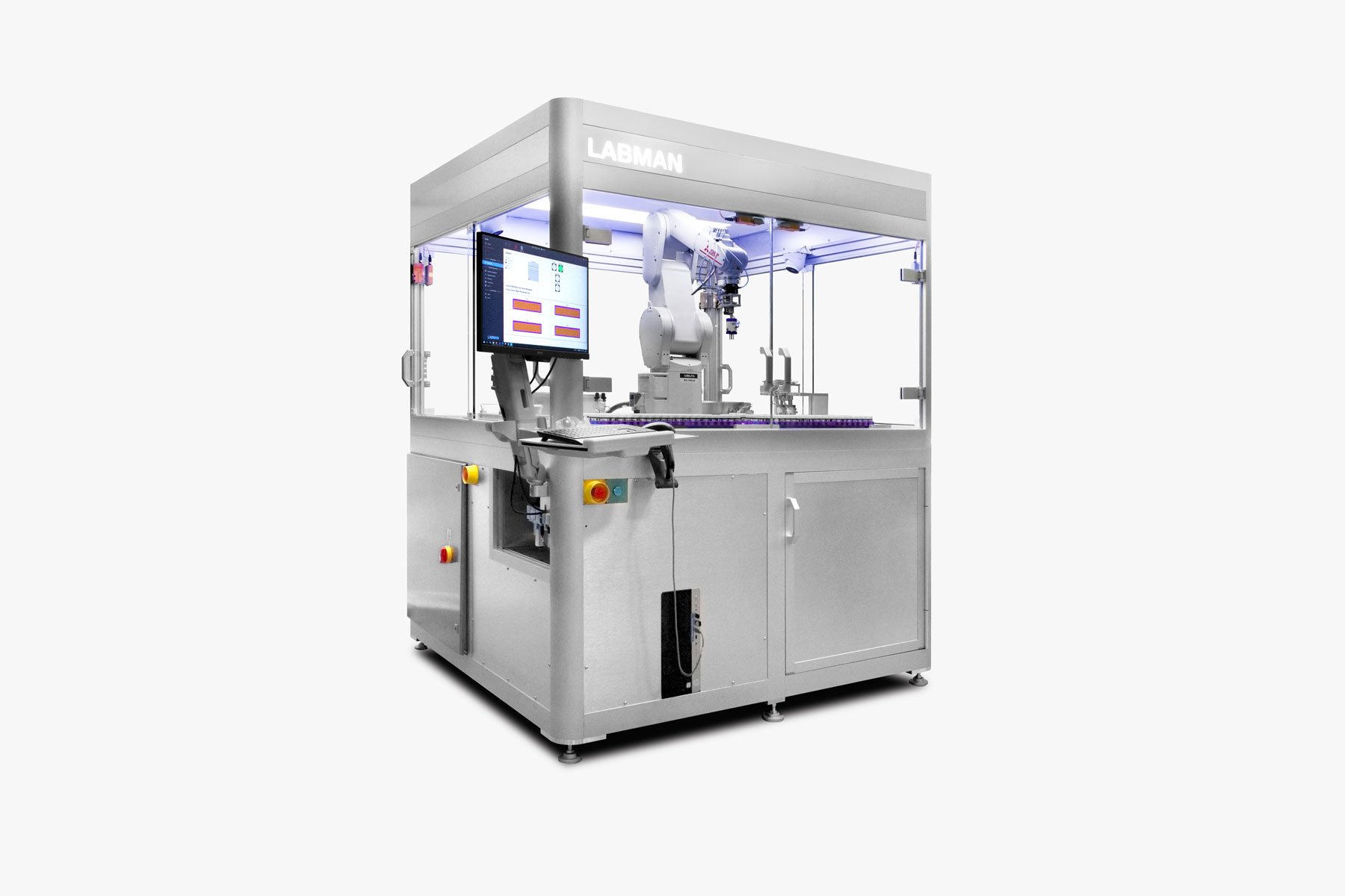 Labman custom system: Vial weighing and reformatting system