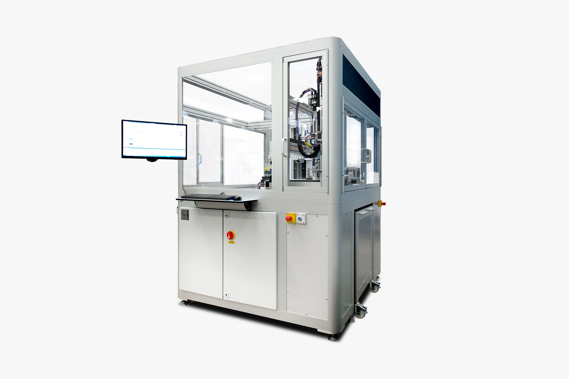 A robotic workcell for paint application in a laboratory