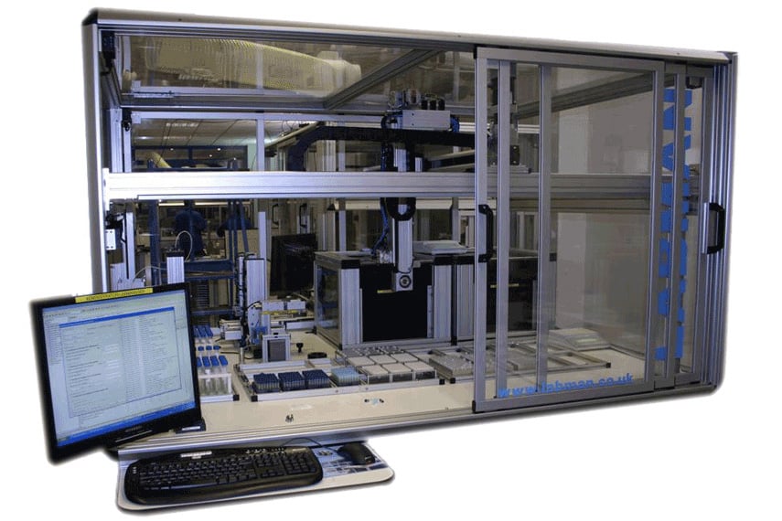 Labman custom system: Rothamsted research plant material dispenser