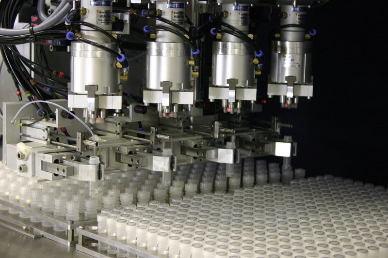 Labman custom system: High throughput sterile vial filling system