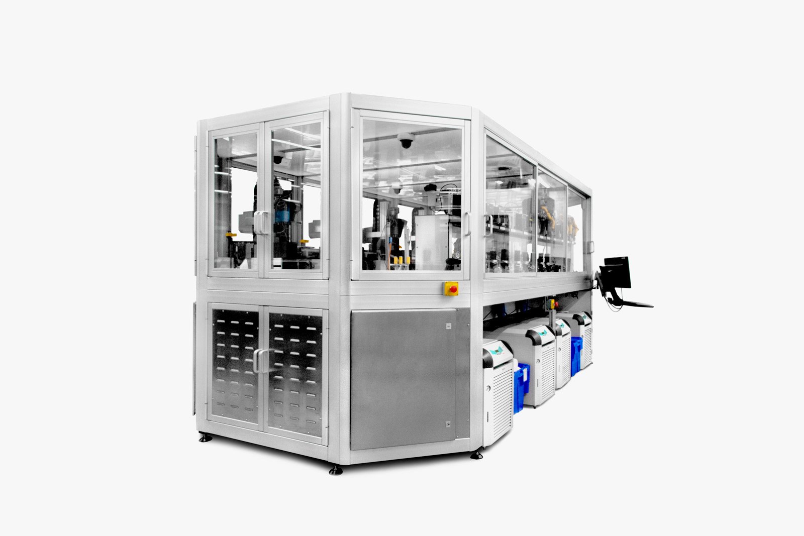 A custom Advanced formulation system on a white background