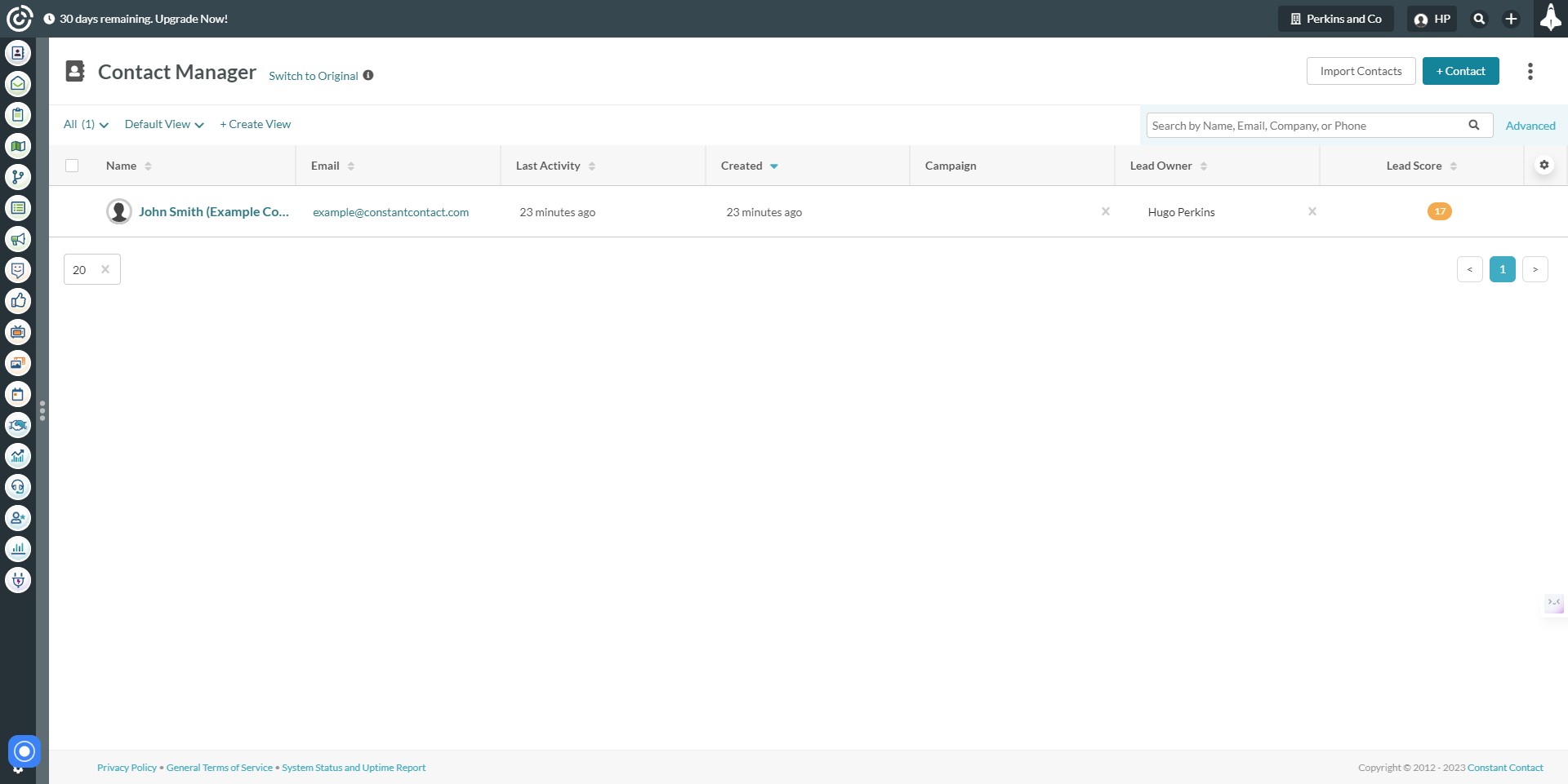 How to add a contact person? - Constant Contact - Guideflow