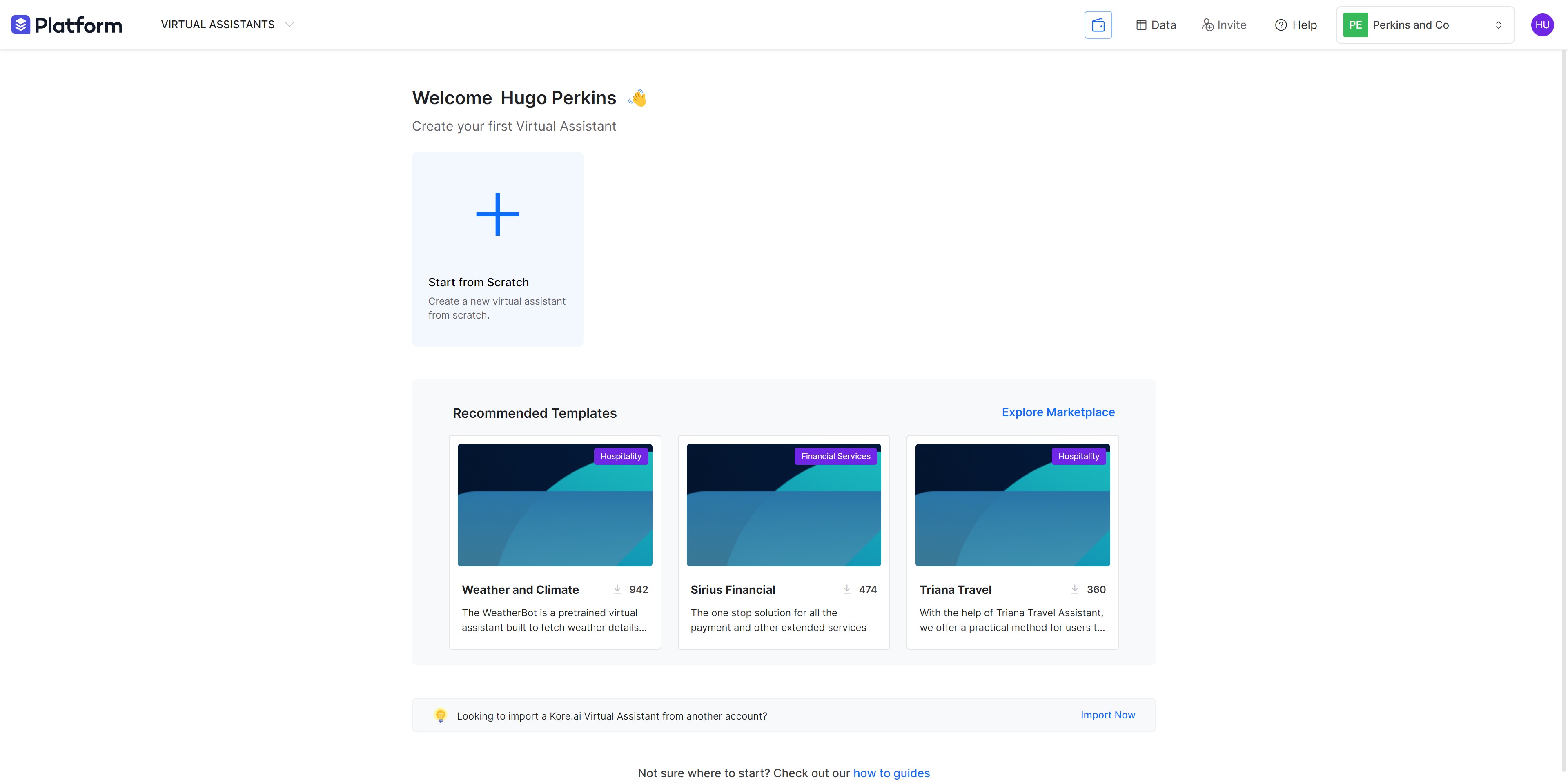 How to create a bot - Kore - Guideflow