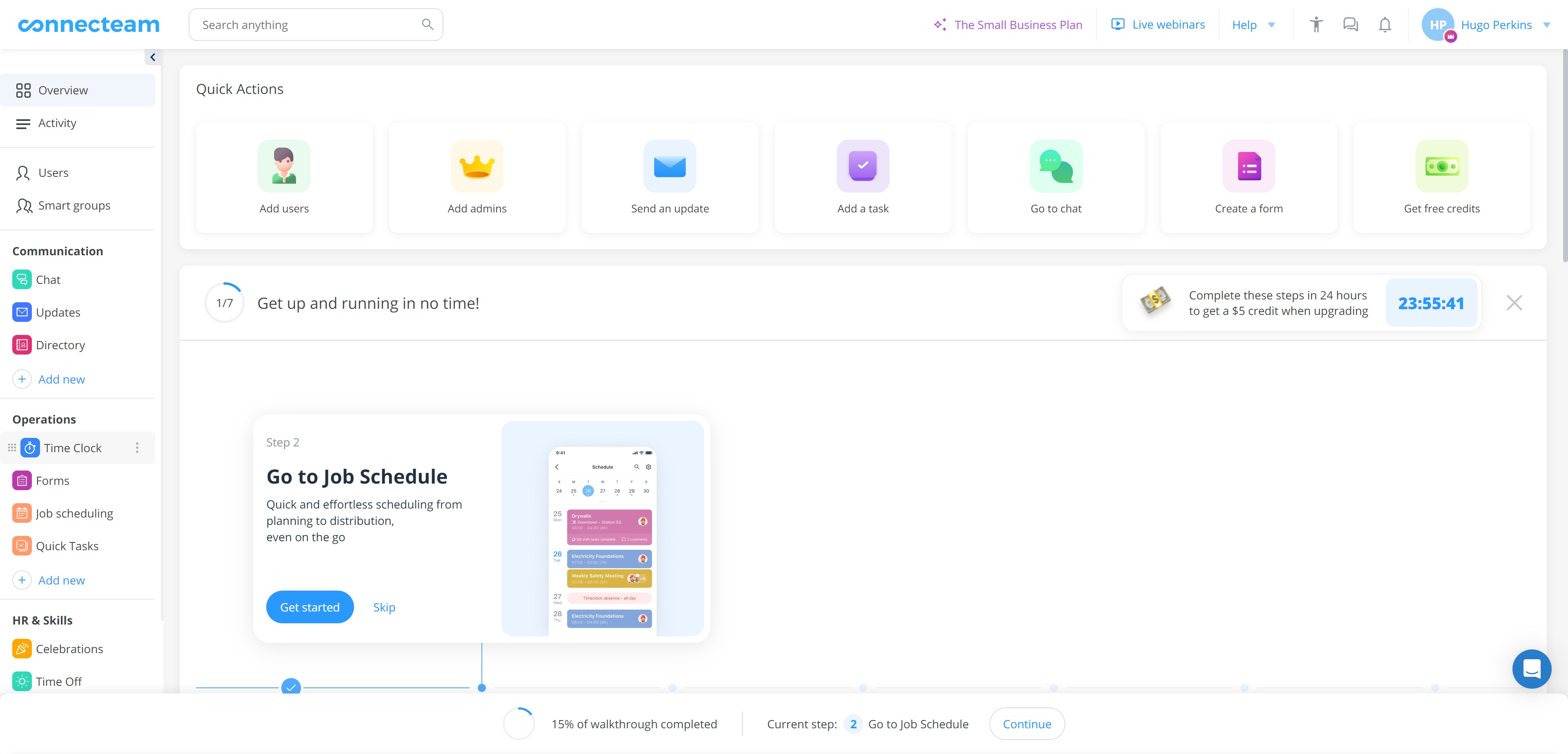How to add a shift? - Connecteam - Guideflow