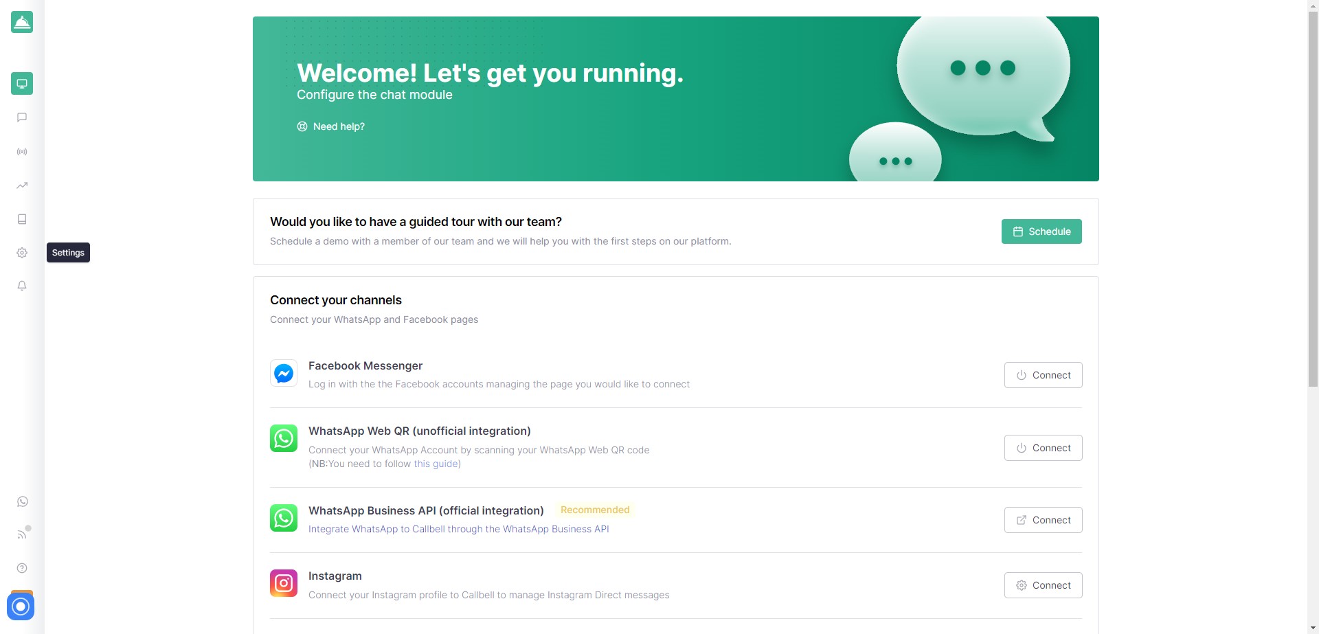 How to create a quick reply? - Callbell - Guideflow