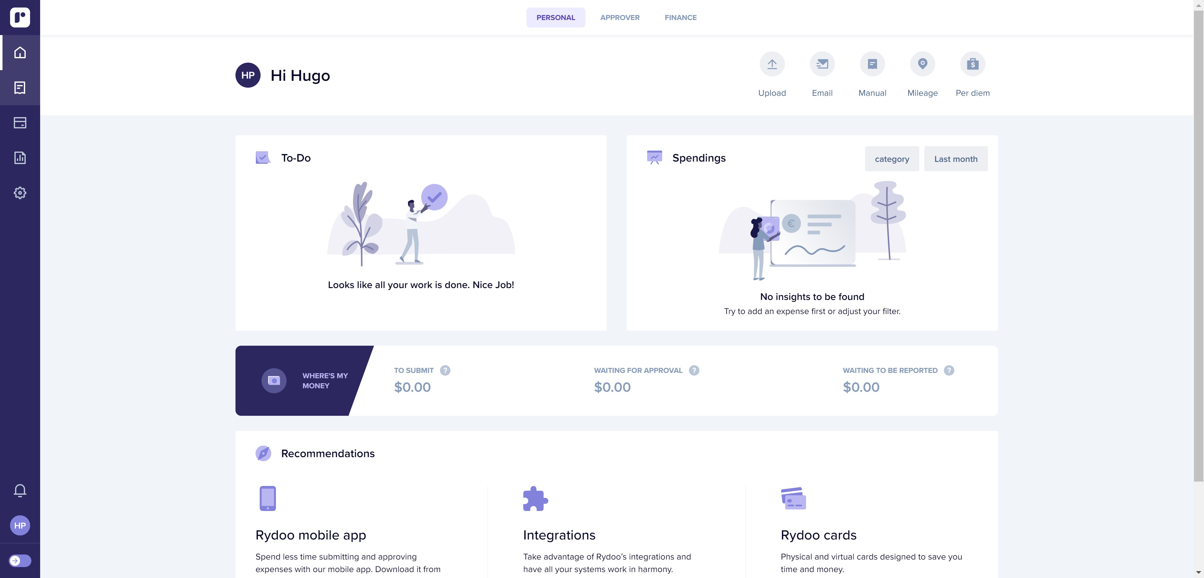 How to add an expense? - Rydoo - Guideflow