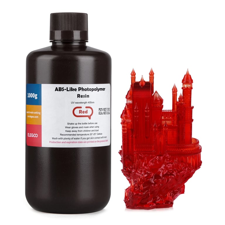 Elegoo ABS-Like providno crvena smola za 3D štampač 1kg