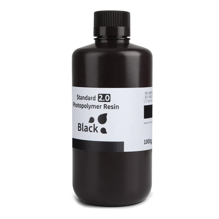 Elegoo Standard Resin 2.0 crna smola za 3D štampač 1kg