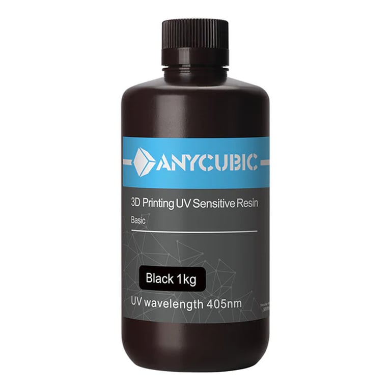 Anycubic Basic Rigid crna smola za 3D štampač 1kg