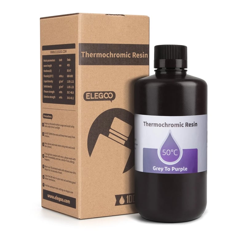 Elegoo Thermochromic sivo ljubičasta smola za 3D štampač 1kg