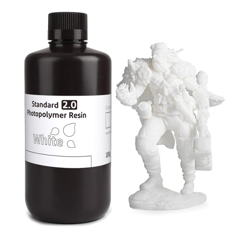 Elegoo Standard Resin 2.0 bela smola za 3D štampač 1kg