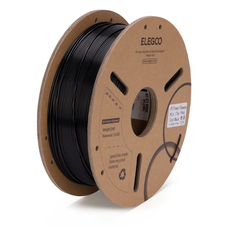 Elegoo PLA crni filament za 3D štampač 1kg
