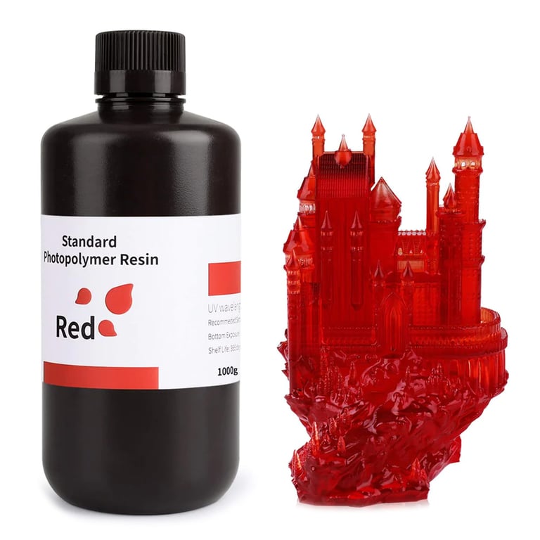 Elegoo Standard providno crvena smola za 3D štampač 1kg